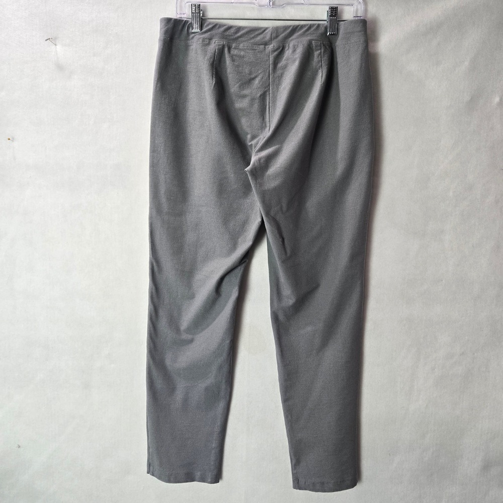 Eileen Fisher Medium Pants Gray Business Formal Pull On Tapered Ankle Slim #1088 - Picture 7 of 8